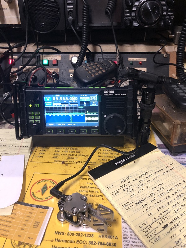 N9EE's X6100 QRP TRX, click to enlarge picture